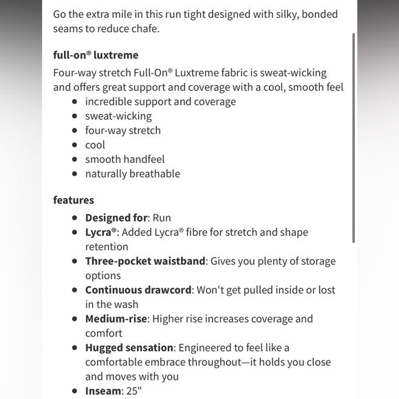 *SOLD*Lululemon Quick Pace 7/8 Cropped Soundwave Alpine Tights Size 6 - Picture 15 of 15